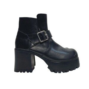 Current Mood Black Platform Boots Women's Size 8M